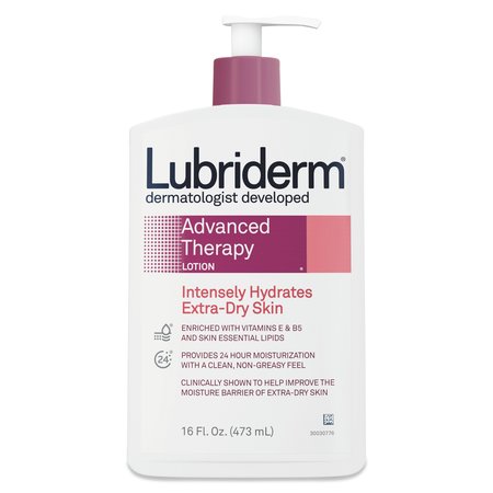 LUBRIDERM Advanced Therapy Moisturizing Hand/Body Lotion, 16oz Pump Bottle, PK12 48322